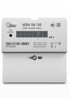 НЕВА 106 230V 5(60) Однофазный однотарифный счётчик