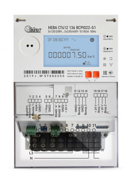 НЕВА СТ412 Трёхфазный многофункциональный счётчик
