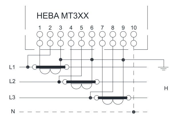 Схема включения счётчиков НЕВА МТЗХХ